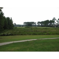 The 13th hole at Cimarrone Golf Club is another par 5 that wanders around marsh.
