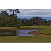 It's risky to try and reach the fifth green in two at the Preserve Golf Club at Tara in Bradenton, Florida.