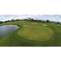 A view of the third green on the Jerry Pate-designed Tiger Point Golf Club in Gulf Breeze, Fla.